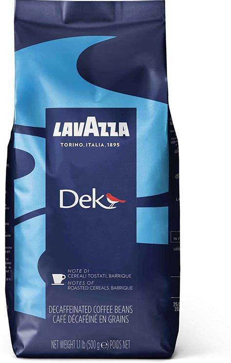 Lavazza Dek Whole Bean Decaffeinated Dark Espresso Roast Coffee Blend Review - Espresso Coffee ...