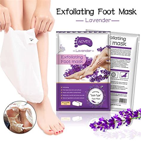 Foot Peel Masks, 5 Packs Exfoliating Footmask for Feet Skin Care and Smooth Skin by Natural ...