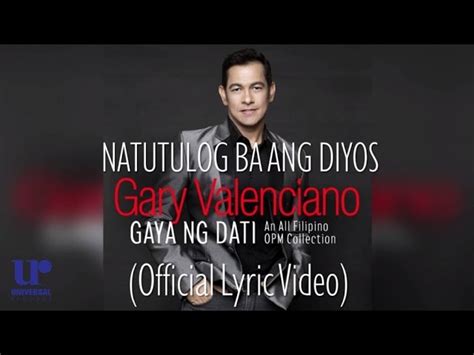 Gary Valenciano - Natutulog Ba Ang Diyos - Chords - Chordify