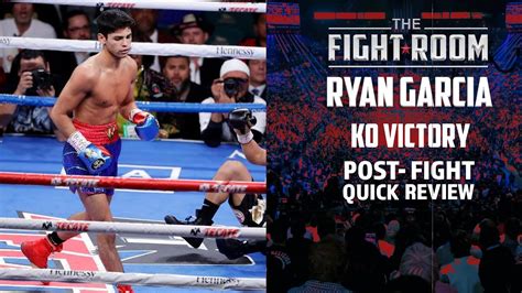 RYAN GARCIA POST FIGHT UPDATE QUICK REVIEW WINS BY IMPRESSIVE KO+DEVIN HANEY SHOWS UP! - YouTube