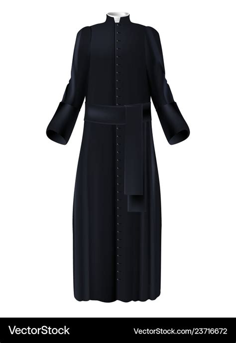 Catholic church priest garment 3d realistic Vector Image