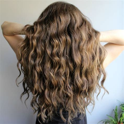 Warm tone brunette waves, mermaid waves, long hairstyles | Long hair waves, Hair waves, Long ...