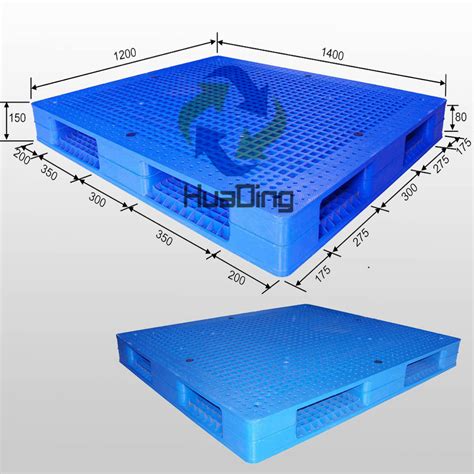 Warehouse Stackable Storage Plastic Pallet with Double-Faced - Plastic ...