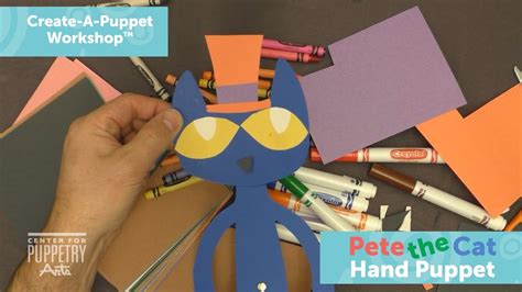 Pete The Cat Puppet Craft