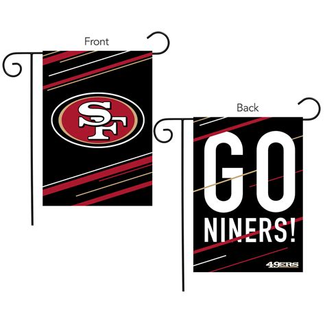 San Francisco 49ers Slogan Garden Flag NFL Licensed 12.5" x 18 ...