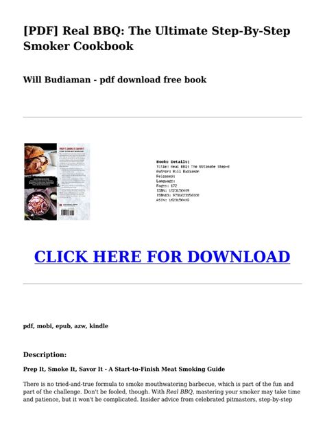 Real BBQ The Ultimate Step by Step Smoker Cookbook | PDF | Barbecue | Foods