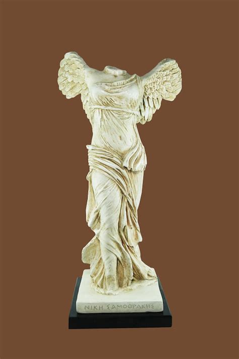 Greek Goddess Of Victory Bronze Statue, Nike Of Samothrace With Wings Ancient Greek Art ...