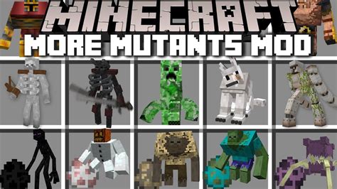 Minecraft MORE MUTANT CREATURES MOD / DANGEROUS SKELETON ENDERMAN ...