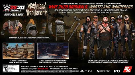 WWE 2K20 Wasteland Wanderers Expansion DLC Released - eWrestlingNews.com