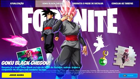 Bem Vindo GOKU BLACK no Fortnite x Dragon Ball - YouTube