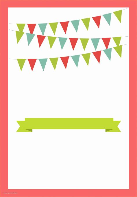 Free Printable Birthday Invitation Cards Templates Of Red Pennants Free Printable Bbq Party ...