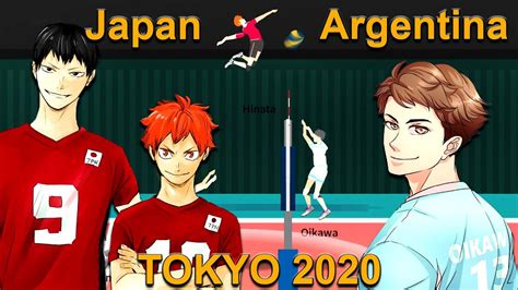 The Spike. Japan vs Argentina. Hinata and Kageyama vs Oikawa. TOKYO 2020. Haikyuu. Volleyball ...