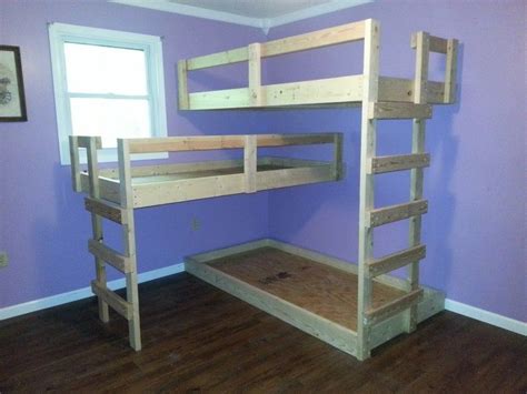 DIY Triple Bunk Bed - The Owner-Builder Network | Diy bunk bed, Bunk bed plans, Cool bunk beds