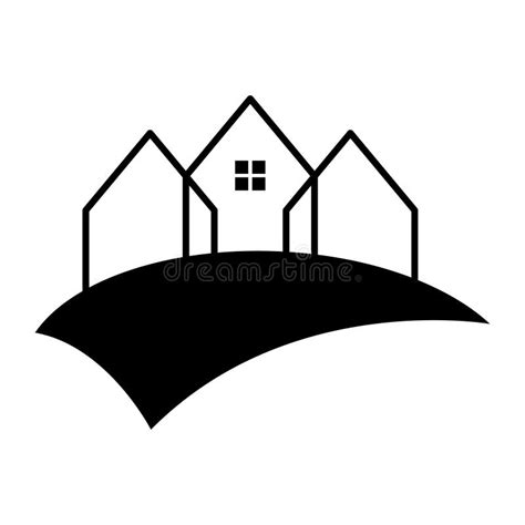Houses Icon. Real Estate Business. House Modern Unique Concept Stock Illustration - Illustration ...