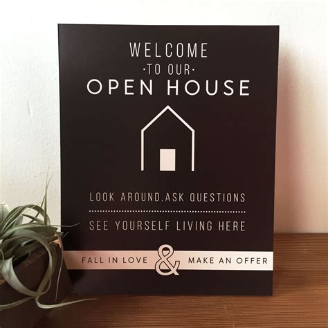 Open House Welcome Sign - No.6 | Open house, Open house real estate ...