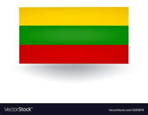 Lithuanian Flag Royalty Free Vector Image - VectorStock