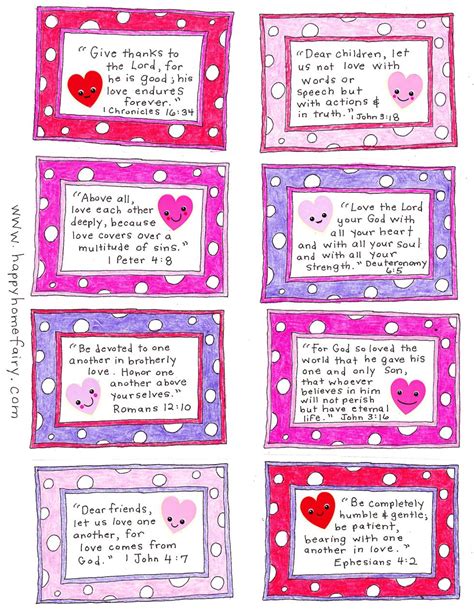 Valentine Bible Verses Printable