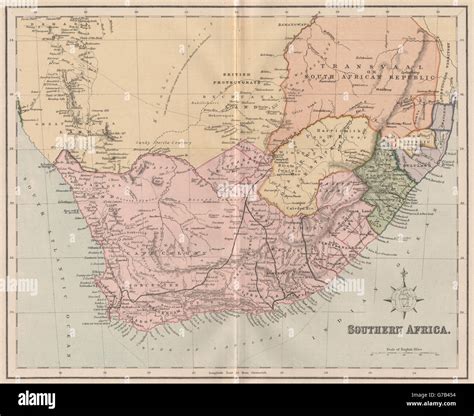 Map of africa 1890 hi-res stock photography and images - Alamy