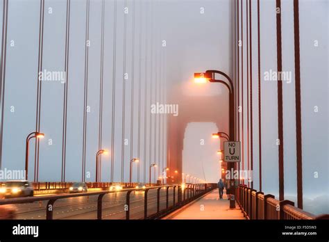 Foggy Golden Gate Bridge Stock Photo - Alamy