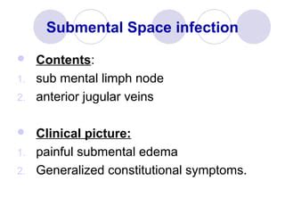 Oral and maxillofacial spaces of infection | PPT