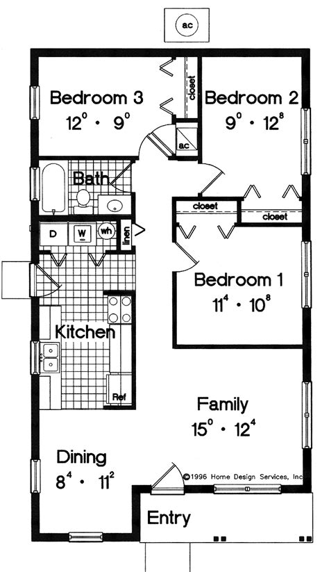 Primary Low Cost Simple 3 Bedroom House Plans With Garage Most Valued ...