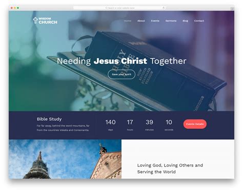 27 Best Free Church Website Templates 2020 - Colorlib