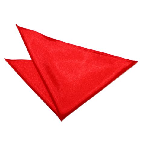 Plain Red Satin Handkerchief / Pocket Square