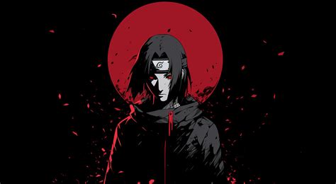 Sad Itachi Uchiha Minimalist HD Naruto Wallpaper, HD Minimalist 4K Wallpapers, Images and ...