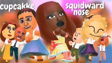 tomodachi life cupcakke - squidward nose - YouTube