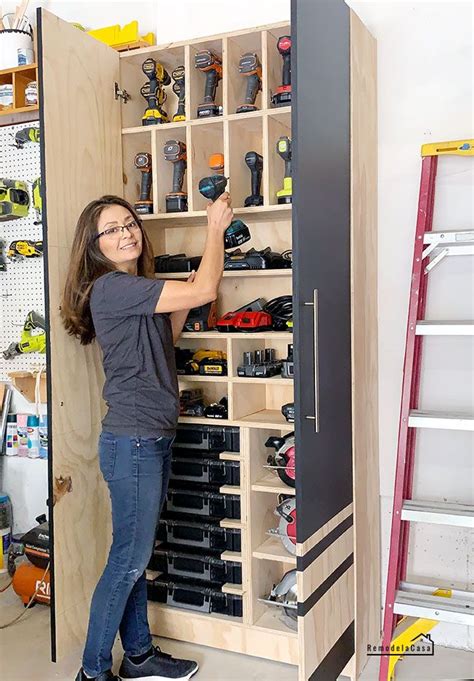 Garage organization charging station tool storage cabinet – Artofit