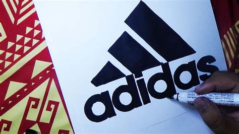 HOW TO DRAW ADIDAS LOGO - YouTube