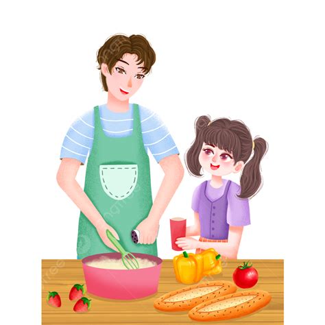 Dad Cooking Clipart