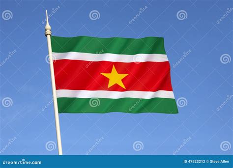 Vlag van Suriname stock foto. Image of symbolisch, suriname - 47523212