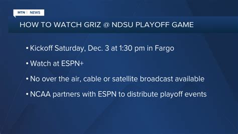 Where to watch Saturday's Montana Grizzlies football playoff game