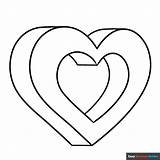 Coloring Pages With Hearts sketch template