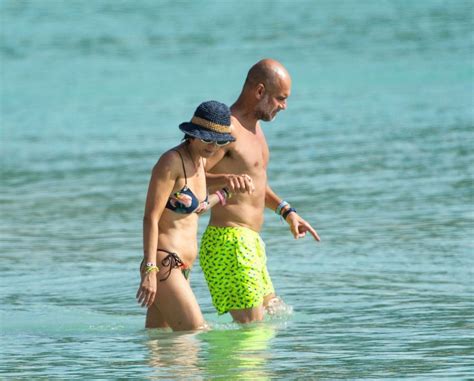 CRISTINA SERRA in Bikini and Pep Guardiola at a Beach in Barbados 06/22 ...