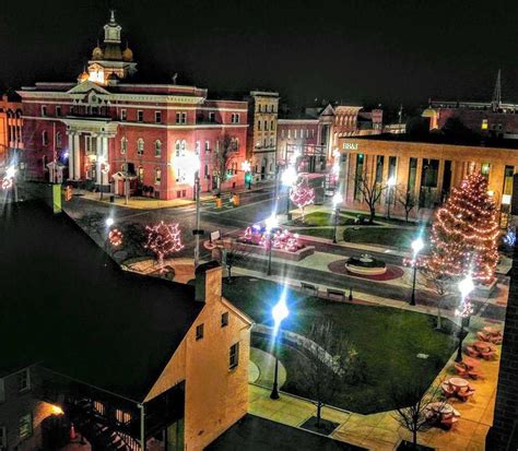 Martinsburg, West Virginia, Downtown square night scene. | West virginia, Cool places to visit ...