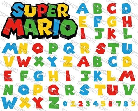 Super Mario Logo Font