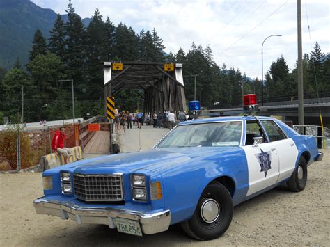 Cop car and bridge from Rambo, First Blood. Hope, BC. Old Police Cars ...