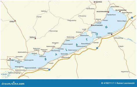 Lake Balaton Hungary Map