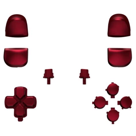 PS5 Controller Buttons - Rood - 11 in 1 Button Set (Extra: Schroevendraaier (3mm): Nee ...