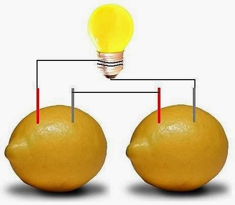 SandyDK: Lemon battery - How to Make a Lemon Powered Light Bulb