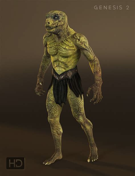 Reptilian 6 HD for Genesis 2 Male(s) | Reptilian people, Mythical ...