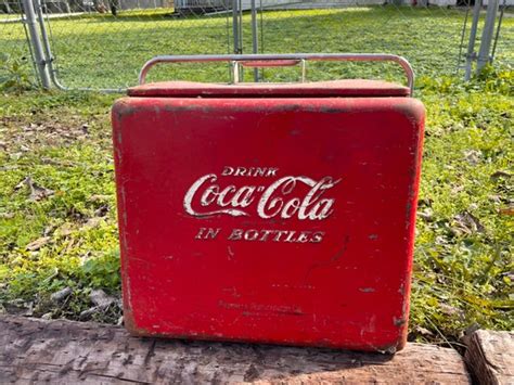 Vintage Coca Cola Cooler With Tray - Etsy