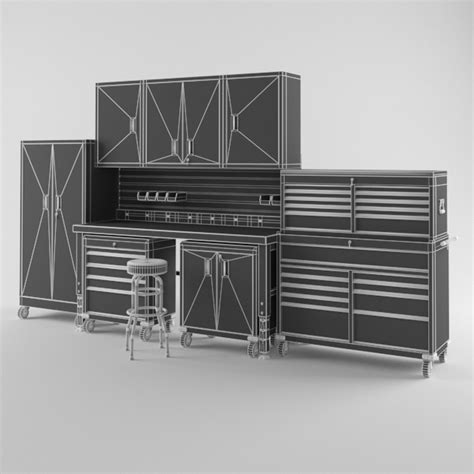 Garage Furniture Set 2 3D Model - TurboSquid 1376610