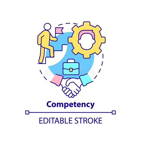 Competency concept icon stock vector. Illustration of system - 246171250