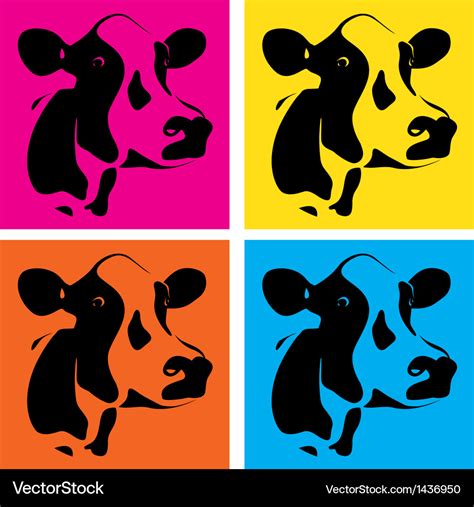 Cow head Royalty Free Vector Image - VectorStock