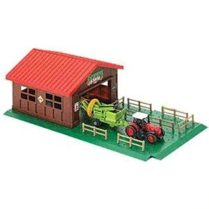 Toy Barn with Tractor - UMKYTOYS