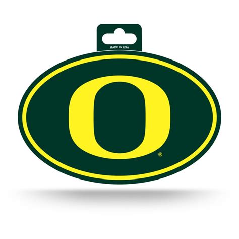 University Of Oregon Ducks - Full Color Oval Sticker at Sticker Shoppe