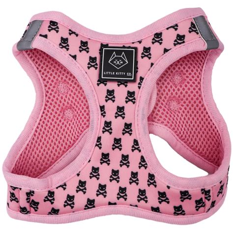 Cat Step In Harness Prettiest of them All Pink Cat Skulls